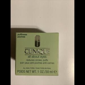 Clinique ALL ABOUT EYES NEW 1 OZ (30 ml) Reduce Circles Puffiness Puffs